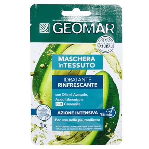 Kit Viso: Maschera Viso Idratante/Anti-Stress - In Tessuto Idratante + Dischetti 100% Cotone