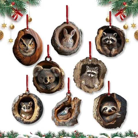 Ornements de Noël Animaux Xiujuers Cover