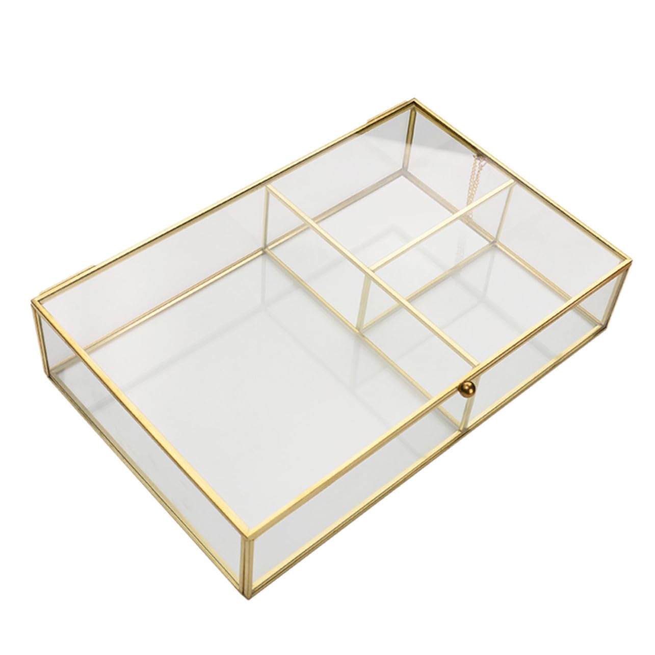 Boîte à bijoux en verre Outanaya organisateur élégant broches maquillage