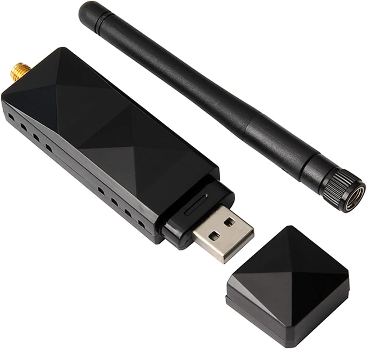 Wireless Netcard,ar9271 ABS Shell AR9271 Wireless Netcard USB WiFi Adaptor Detachable 2DBI Antenna Adapter,atheros ar9271 for TV Computer, AR9271 Chipset, Plug and Play