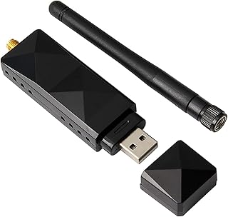 USB WiFi NetCard,AR9271 USB WiFi Adaptor Detachable 2DBI Antenna Adapter Compatible with ROS Soft Routing Win XP/7/8/10 for TV Computer