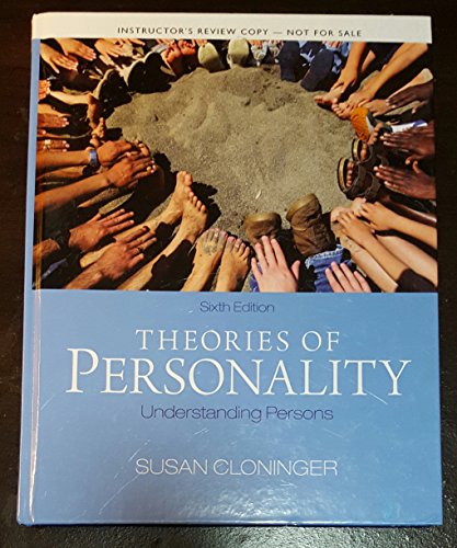 Theories of Personality Understanding Persons (Instructor's Review Copy)