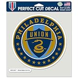 Soccer Philadelphia Union Perfect Cut Color Decal, 8" x 8"
