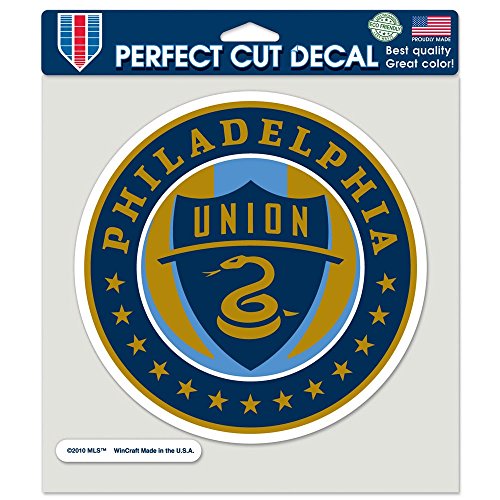 Soccer Philadelphia Union Perfect Cut Color Decal, 8" x 8"