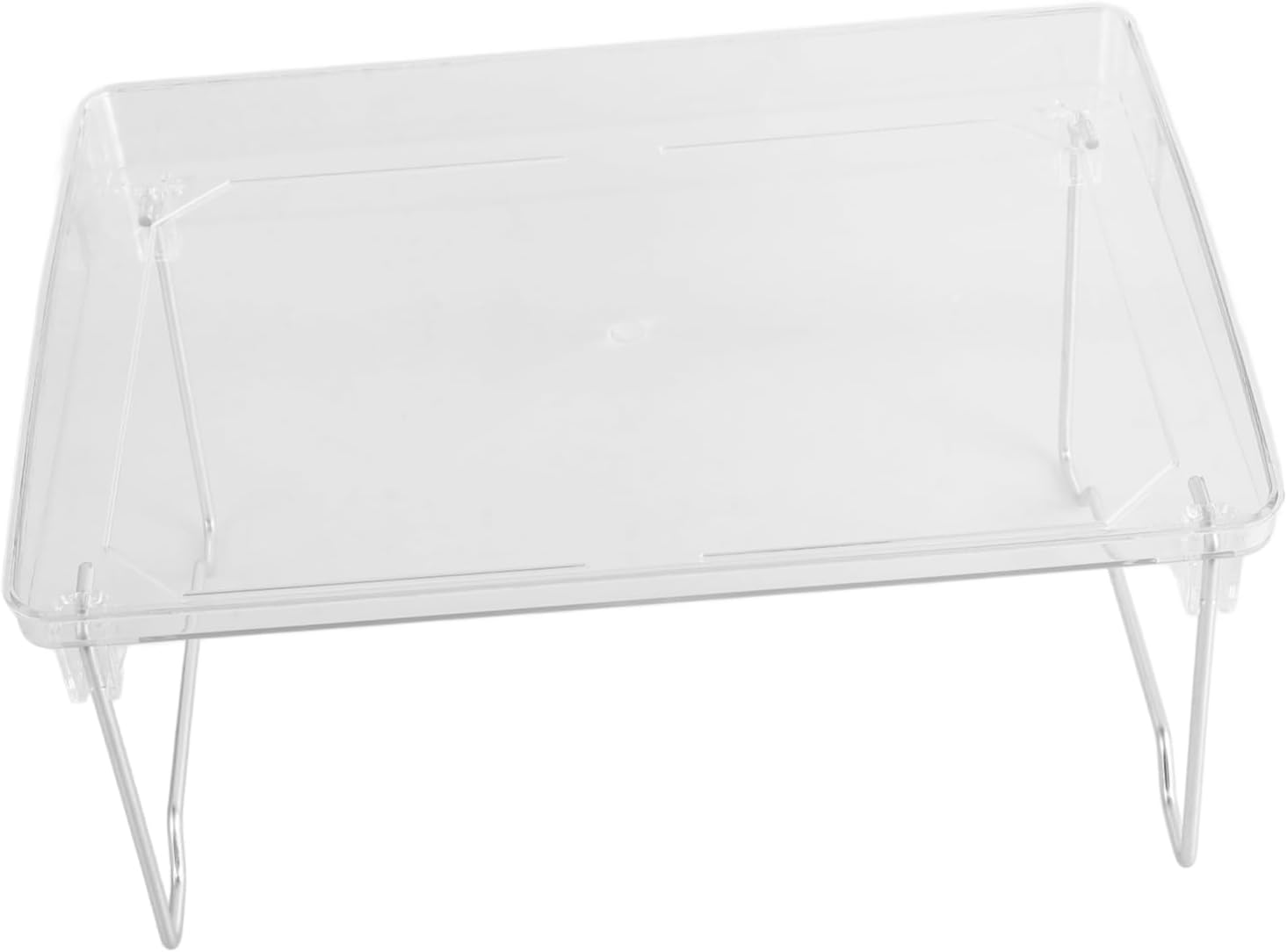 Foldable Plastic Countertop Storage Rack Raised Edges