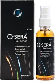 HV-Q-S'era, Hair Serum (60 ml Pack) – Dermatologist-Recommended | Quicker Hair Fall Control solution | Strengthens Roots, and Promotes Thicker, Healthier Hair |For Men & Women