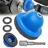 GWAEPU 4-Teiliges Radnabenschleifer Auto: Radnabenschleifer Innen-ø 90mm Außen-ø 150mm 2 Stück Schleifrad mit 1/2 Zoll Vierkantantrieb Für Autowerkstätten & DIY Enthusiasten zum Reinigen von Radnaben