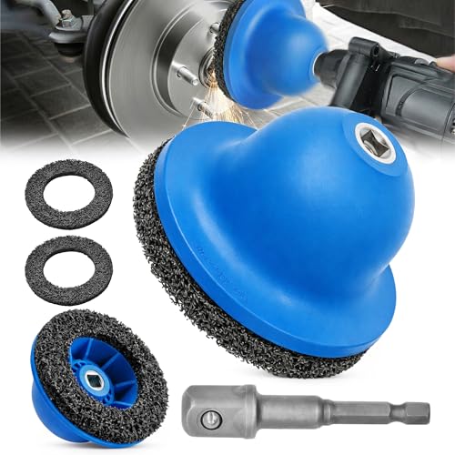 GWAEPU 4-Teiliges Radnabenschleifer Auto: Radnabenschleifer Innen-ø 90mm Außen-ø 150mm 2 Stück Schleifrad mit 1/2 Zoll Vierkantantrieb Für Autowerkstätten & DIY Enthusiasten zum Reinigen von Radnaben