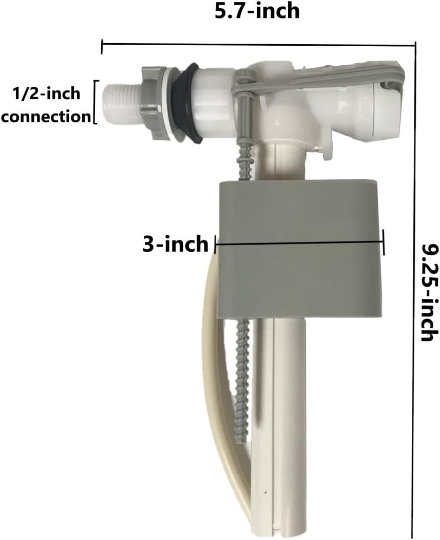 Delta Side Mount Fill Valve By NuFlush, Fits Delta RP71192