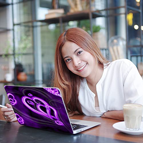 Purple Hearts Fashion 11.6 12.1 13 13.3 14 15 15.4 15.6 Inches Netbook Laptop Skin Sticker Reusable Protector Cover Case For 11.6-15.6 Inch Apple Acer Leonovo Sony Asus Toshiba Hp Samsung Dell #TOP1