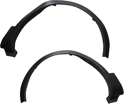 YIYIBYUS Front Fender Flare Wheel Well Arch Molding Compatible with 2011-2015 Ford Explorer, 2PCS Plastic LH & RH Side Fender Trim Set BB5Z16039AA, BB5Z16038AA Black