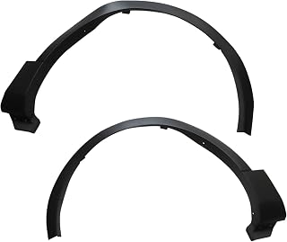 YIYIBYUS Front Fender Flare Wheel Well Arch Molding Compatible with 2011-2015 Ford Explorer, 2PCS Plastic LH & RH Side Fender Trim Set BB5Z16039AA, BB5Z16038AA Black