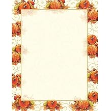 Great Papers! Stationery Letterhead, Fall Pumpkins, 8.5" x 11", 80 count 2013292