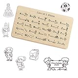 Einmaleins Brettchen für Mädchen und Jungen zur Einschulung, personalisiert mit Namen, Spruch, Motiv - zum Schulanfang für Kinder, Geschenk zum Kindertag, 1x1 Lernen
