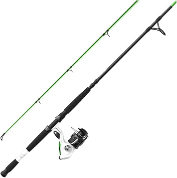 Zebco Bite Alert Spinning Reel and 2-Piece Fishing Rod Combo