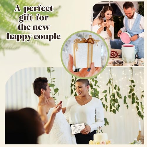 STOFINITY Advice And Wishes For The Mr And Mrs - Wedding Advice Cards For Bridal Shower Decorations, Advice For The Groom And Bride Cards, Date Night Wedding Games For Guests Wedding Shower Decor