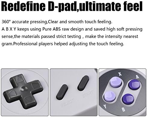 KIWITATA 2X Classic SNES USB Controller for PC Gamings, Retro SNES Wired USB Game Emulator Controller for Windows XP 7 8 11 Mac Raspberry Pi - 3