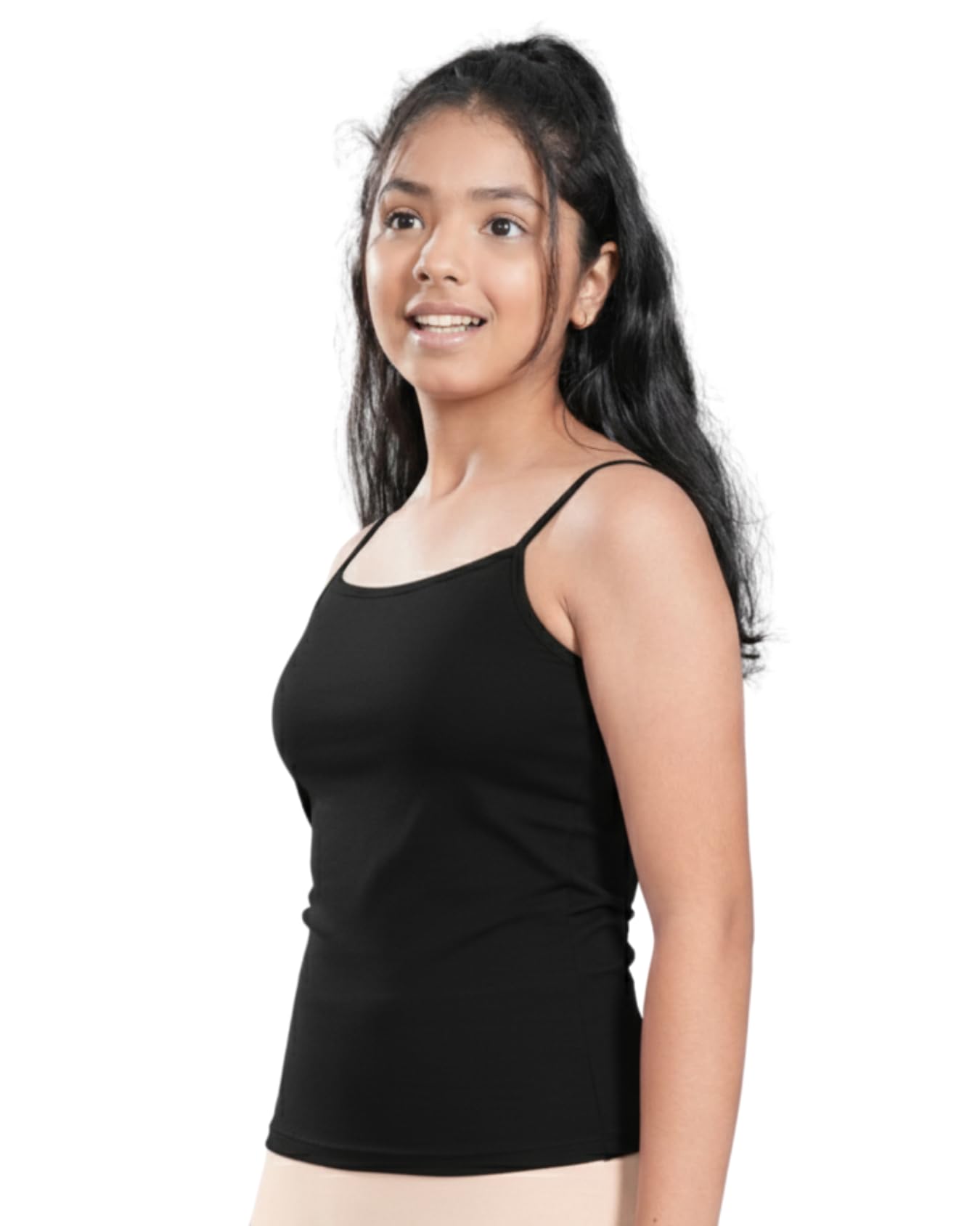 Girls Puberty Camisole for Confidence & Comfort | Built-in Bra & Light Padding for Gentle Coverage | Soft Stretch Cotton for All-Day Comfort | Perfect Starter Innerwear for Teens 10-12 Years