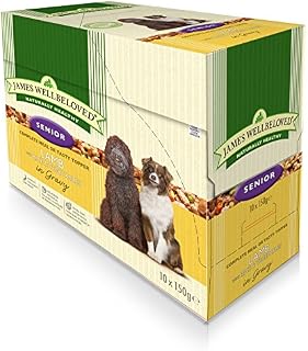 40 x 150g James Wellbeloved Senior Lamb and Rice Pouches Multibuy