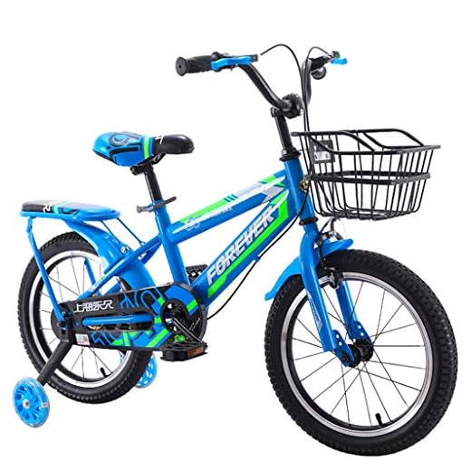 JG Barncyklar, barncykel 12/14/16/18/20 tum för pojkar och flickor att cykla, lämplig för barn i åldrarna 2–16, 3 färger (färg: B, storlek: 50,8 cm)