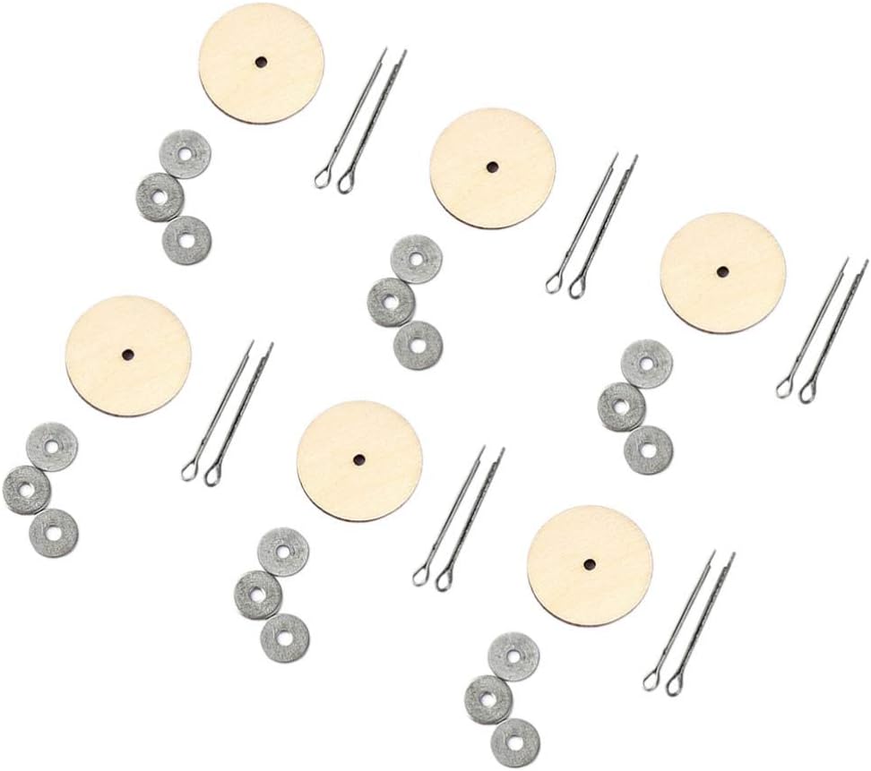 EXCEART 20 Set Doll Making Joints Wooden DIY Bear Doll Joint Bolts Toy