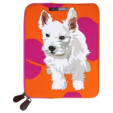 Leslie Gerry Westie Puppy Tablet Sleeve Bag Cover