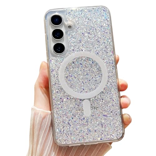 ASONCE Cute Glitter for Samsung Galaxy S25 Plus Case Magnetic by ASONCE - Used condition - US$6.01