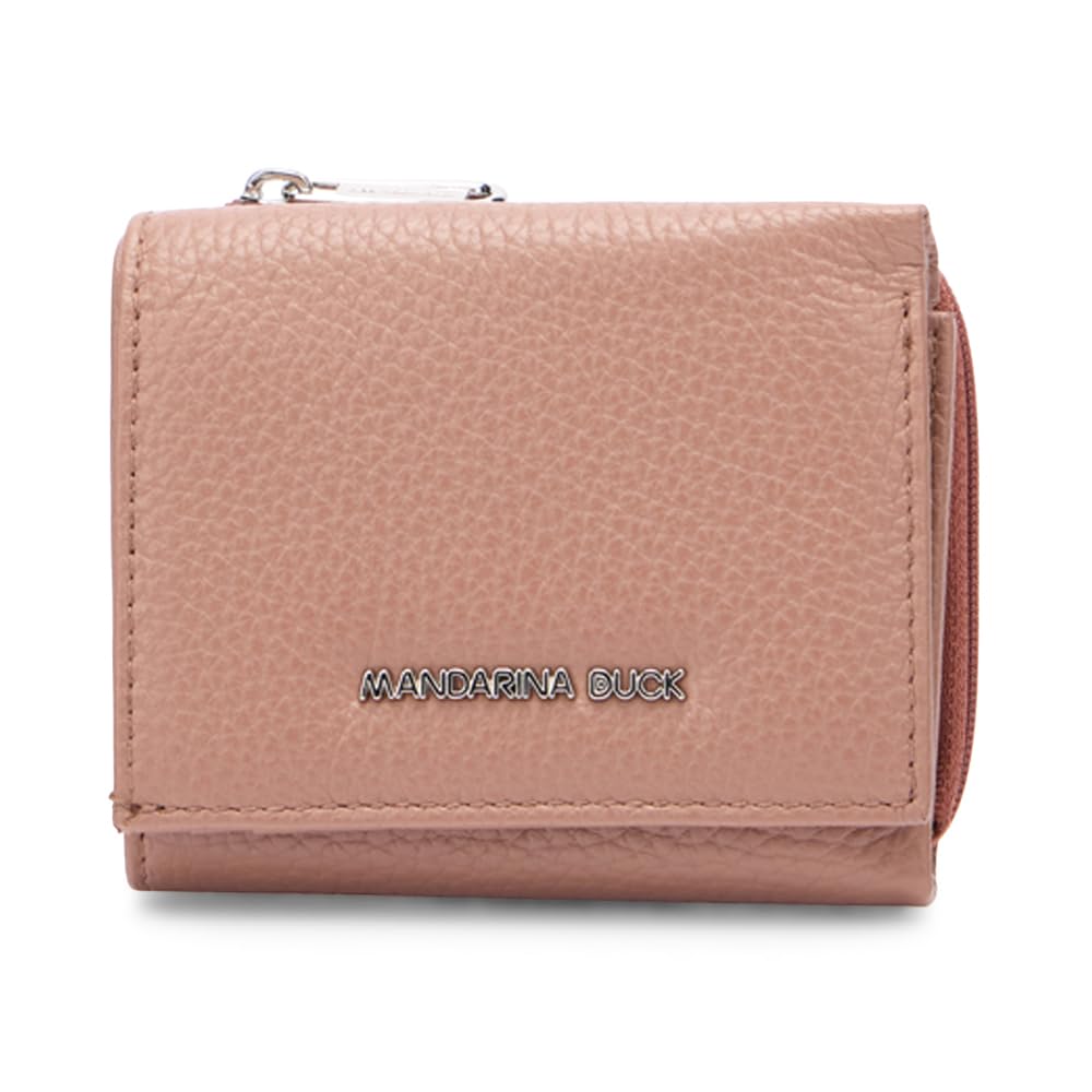 Mandarina Duck Women Mellow Leather Wallet Billfold, Winter Rose, One Size