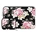MOSISO Laptop Sleeve Bag Compatible 13-13.3 Inch MacBook Pro Retina, MacBook Air, Surface Book, Surface Laptop with Small Case, Canvas Rose Pattern Protective Carrying Cover, Black