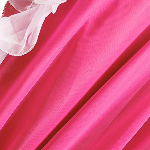 Jupe de danse du ventre en mousseline rose fluide et légère taille L
