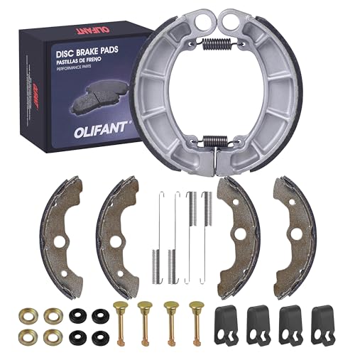 Front & Rear Brake Shoes for Honda Rancher 350 2000-2006/ Honda Rancher 400 2004-2007/Honda Foreman 400 1995-2003/Honda Foreman 450 1998-2004