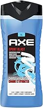 Axe Sports Blast 3 In 1 Body, Face & Hair Wash for Men, Long-Lasting Refreshing & Energizing Citrus Fragrance for Up To 12hrs Removes Odor & Bacteria, No Parabens, Dermatologically Tested, 400ml
