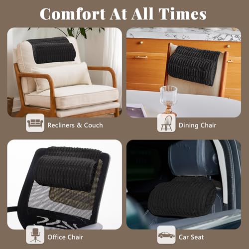 Coussin repose-tête et soutien cervical pour chaise de bureau inclinable - 8