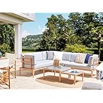 Lounge-Set Rima III Aluminium 6-Sitzer Grau/Hellbraun