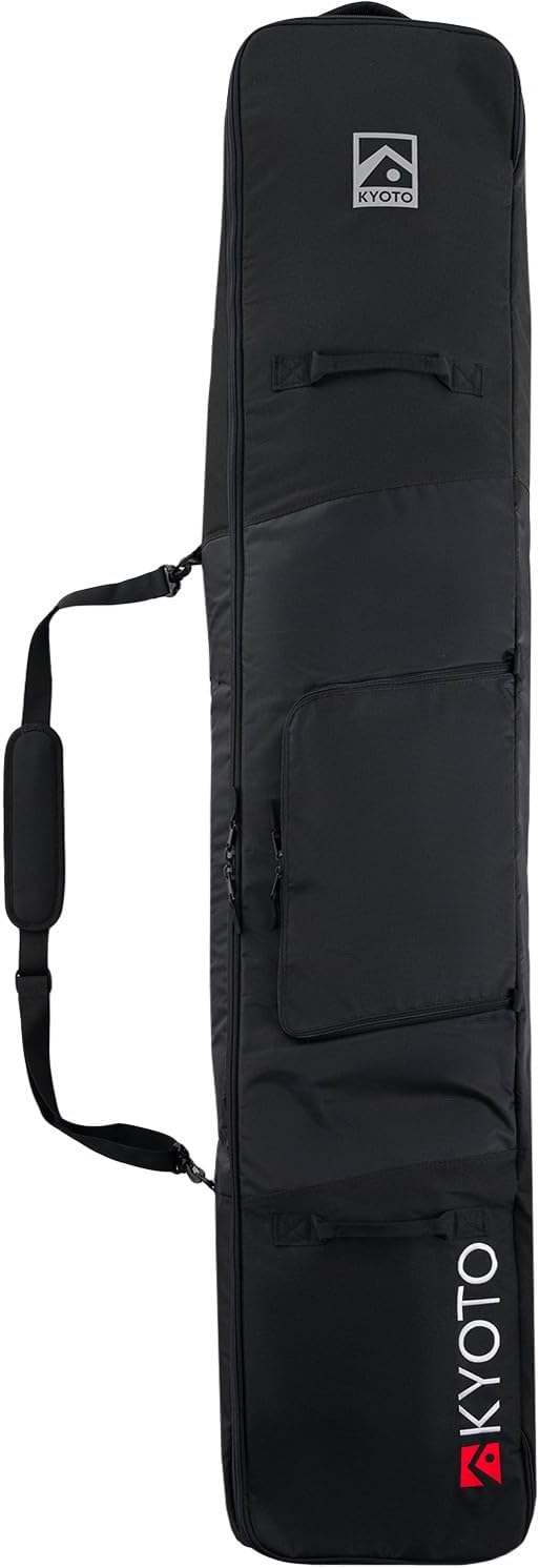 Kyoto Tanto Roll Ski Bag with Wheels – Padded Rolling Ski Travel Bag for Skis, Boots & Gear