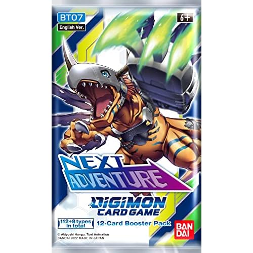 BANDAI Digimon Kartenspiel: Booster - Next Adventure BT07 | Kartenspiel | Ab 6 Jahren | 2 Spieler | 10 Minuten Spielzeit Mehrfarbig BCL2602498