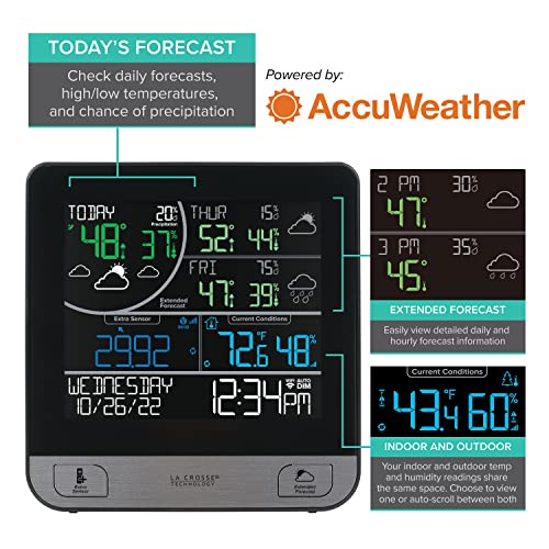 La Crosse Technology C74443-Int Wireless Wi-Fi Multi-Day Forecast Station With Bonus Station #TOP2