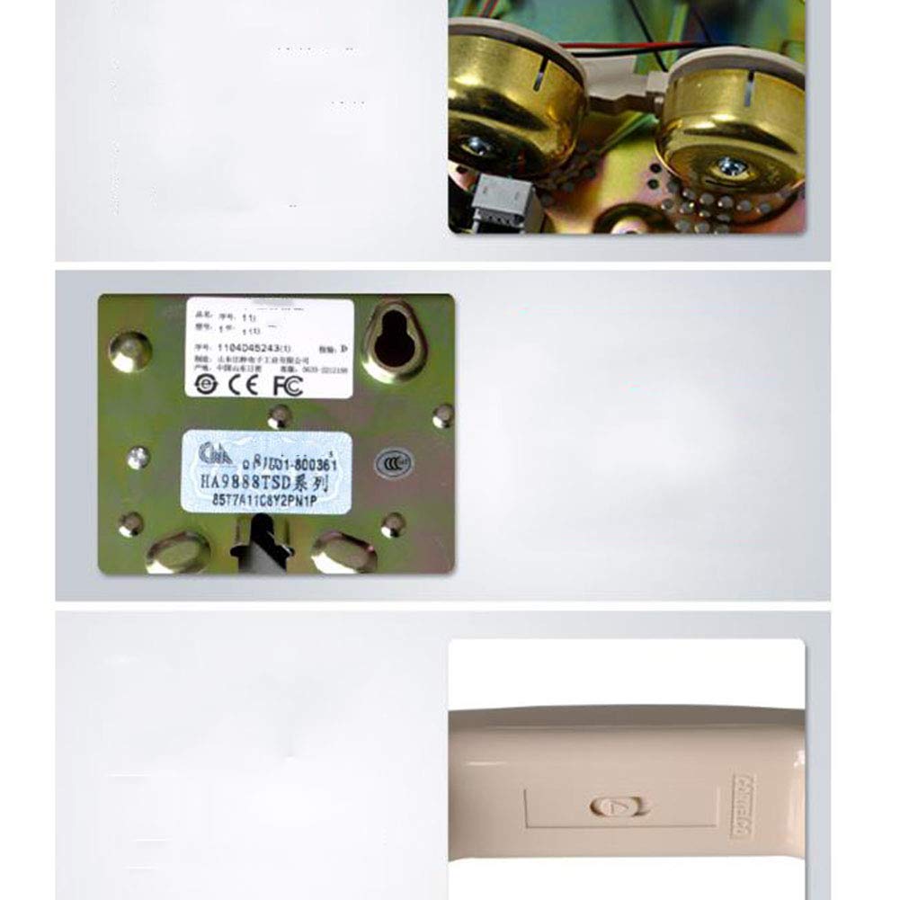 Telefono retrò Montato a Parete, Telefono con Finiture retrò, suoneria per chiamate con Tono sonoro, Stile nostalgico Anni '70/'80 per L'Ufficio di casa e Hotel
