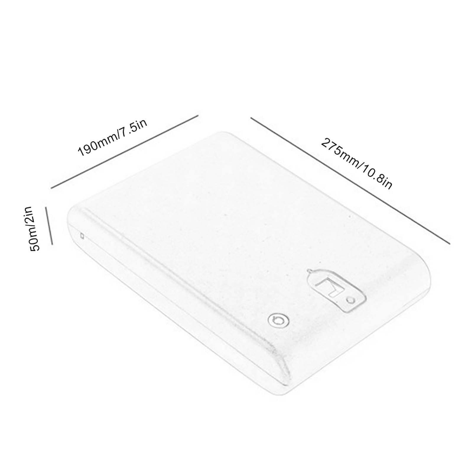 120 huellas dactilares Caja de almacenamiento de joyas Caja de seguridad Huella digital óptica para joyería de protección con huella digital(275 * 190 * 50 (mm))