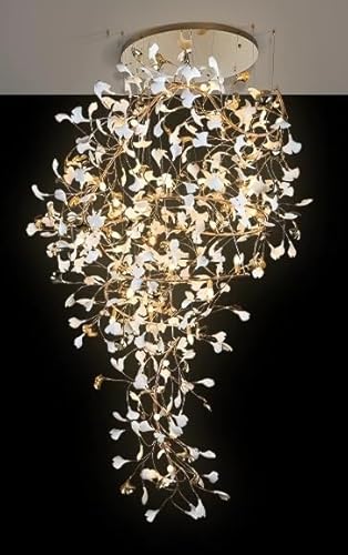 y_gCg, _ȋǂ̗t݂̒艺KiVfAAz[r[pA^fUCi[V䃊rO[pA퐻AS^(A-D180 H300cm,Acrylic leaves)