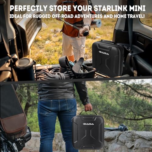 Image of Ultra-Light Case for Starlink Mini - Waterproof, Shockproof EVA for Starlink Case Shoulder Star Link Bag with Dual Carry Options | Ideal for Starlink Mini Accessories