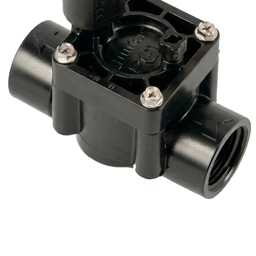 Suinga Electrovalvula de Riego 1'' PGV100 Hunter 24V | Electrovalvula Riego con Solenoide de 24 Voltios | Valvula Hembra de Riego para Programador Electrico | Sistemas de Riego Confiable