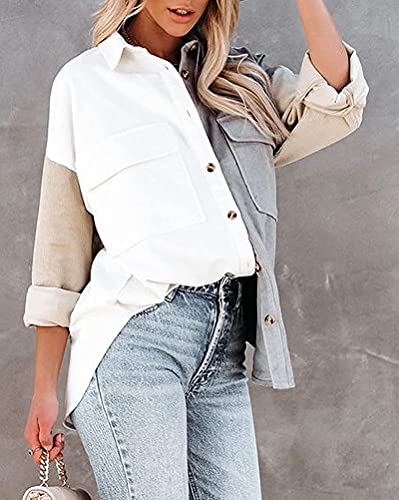 ORANDESIGNE Camicie Donna Taglie Forti Manica