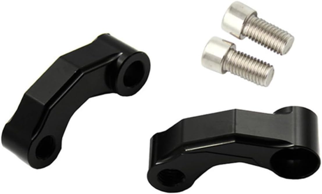 Mobestech 2pcs Motorcycle Rearview Mirror Extenders Compact Easy to Use Diy Accessories Rearview Mirror Bracket Random Color