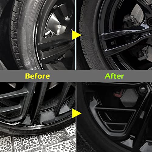 Followin Black Rim Touch Up Paint For Cars 2Oz(60Ml), Black Wheel Paint Repair Kit, Automotive Rim Scratch Repair, Touch Up Paint Kit With Brush, Repair Rim Curb Rash, Wheel Scratch, Surface Damage Quick And Easy, Touch Up Paint Bottles With Brush #TOP4