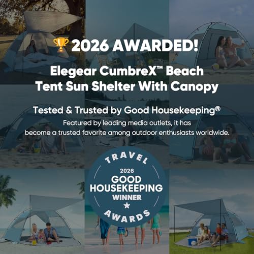 Elegear Beach Tent Sun Shelter with Canopy, 4 - Additional View