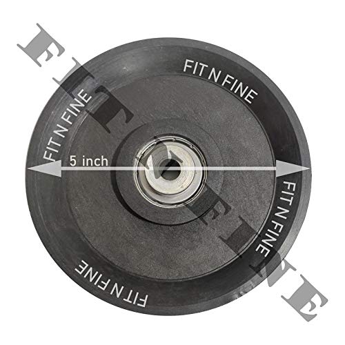 Fit N Fine Nylon Exercise Machine Attachments Gym Pulley with Inbuilt Bush and Bearing (5-Inch, Black) - 4 Pieces (B07ZPCQN15) Amazon Price History, Amazon Price Tracker
