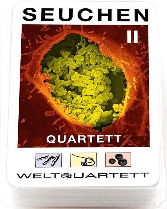 WESTCRAFT Spielquartett Karten Quartett Spiel Tyrannen I-IV Ungeziefer Marien-Erscheinung Junkfood Seuchen (Seuchen (2)) - Image 1