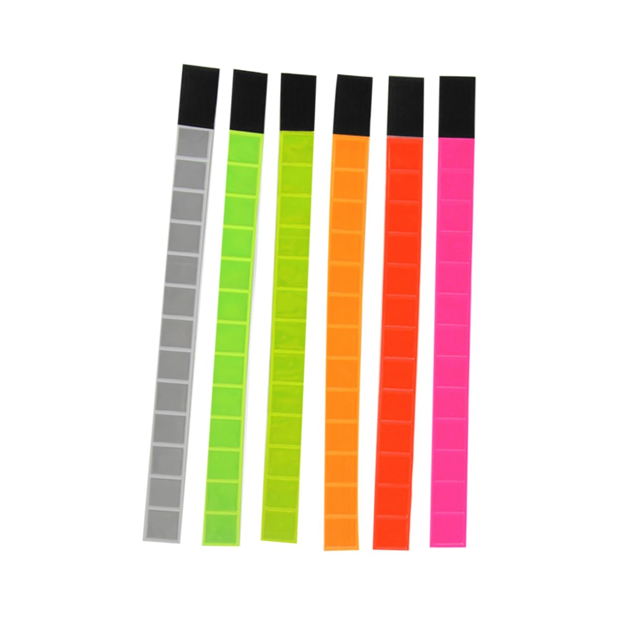 Kisangel 12 Uds Banda Reflectora para Ciclismo Muñequera Pulsera Pulseras Reflectantes Pulseras Luminosas Pulsera para Correr De Noche Brazalete Fluorescente Cinturón De Tira