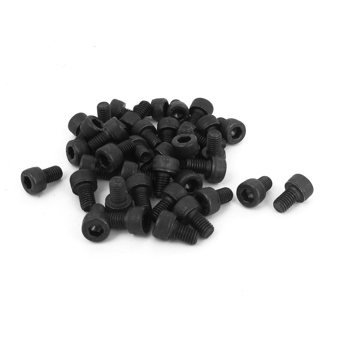 TOP-VIGOR 50Pcs Hexagon Socket Head Cap Screws, M5 x 8mm 12.9 Alloy Steel Replacement Machine Fastener Screws